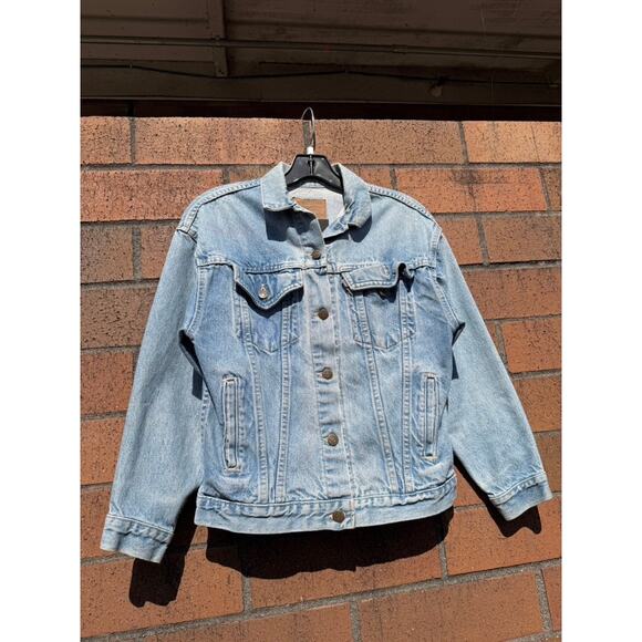 90s Levi's Vintage Type 3 Custom Hippie Hand Drawn Art Stonewash Denim Jacket - Picture 2 of 9